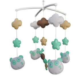 Baby Crib Mobile Green Animal Decor Musical Crib Mobile Gift