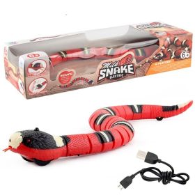 New And Strange Trickster Toy; Reptile Remote Control Rattlesnake Induction Cobra Silvery Snake Funny Toy; Education Snake Children's Toy Inducti