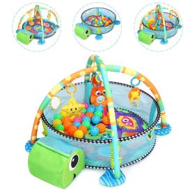 3 in 1 Baby Activity Play Mat Gym Game with Ball Pit Play Crawling Mat Baby Playing Mat Toys Unisex Kids Activity Carpet Infant