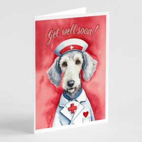 Bedlington Terrier Get Well Soon Greeting Cards Pack of 8 Blank Cards with Envelopes Whimsical A7 Size 5x7 Blank Note Cards Bedlington Terrier Get Well Soon Greeting Cards Pack of 8 Blank Cards with Envelopes Whimsical A7 Size 5x7 Blank Note Cards