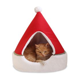 Christmas tree cat litter (Option: Red-50X50X55cm)