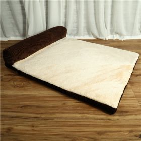 Pet Dog Bed (Option: Coffee-Unilateral-L)