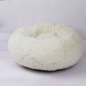 Plush pet nest (Option: White-120cm)