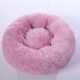 Plush pet nest (Option: Beige pink-120cm)