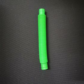 1pc Fidget Toys Creative Magical Toy Colorful Circle Funny Toys Folding Plastic Pop Tube Coil Children'S Development Educational (Color: Green)